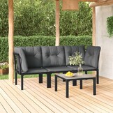 vidaXL Loungeset Poly Rattan - 76% Korting!