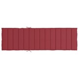 vidaXL Ligbedkussen Oxford Stof Wijnrood 200x70x3 cm - 65% Korting!