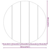 vidaXL Zwembad Grondzeil Zwart Ø 550 cm - 71% KORTING!