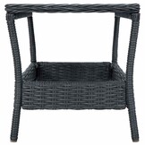 vidaXL Tuintafel Poly Rattan Donkergrijs - 65% Korting!