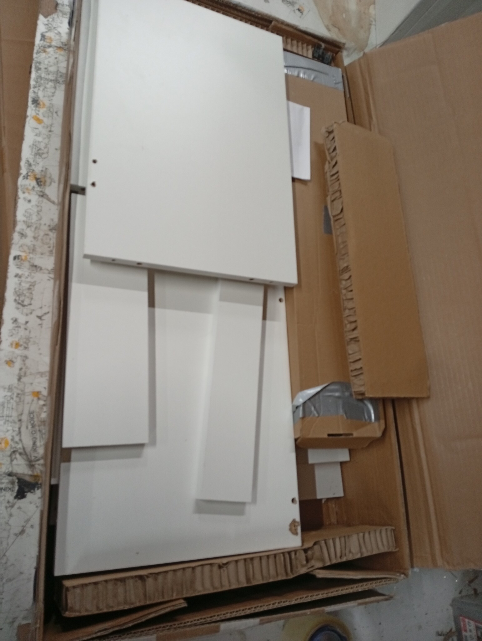 vidaXL Hoekonderkast Lyon Wit 75,5x75,5x81,5 cm - 55% Korting