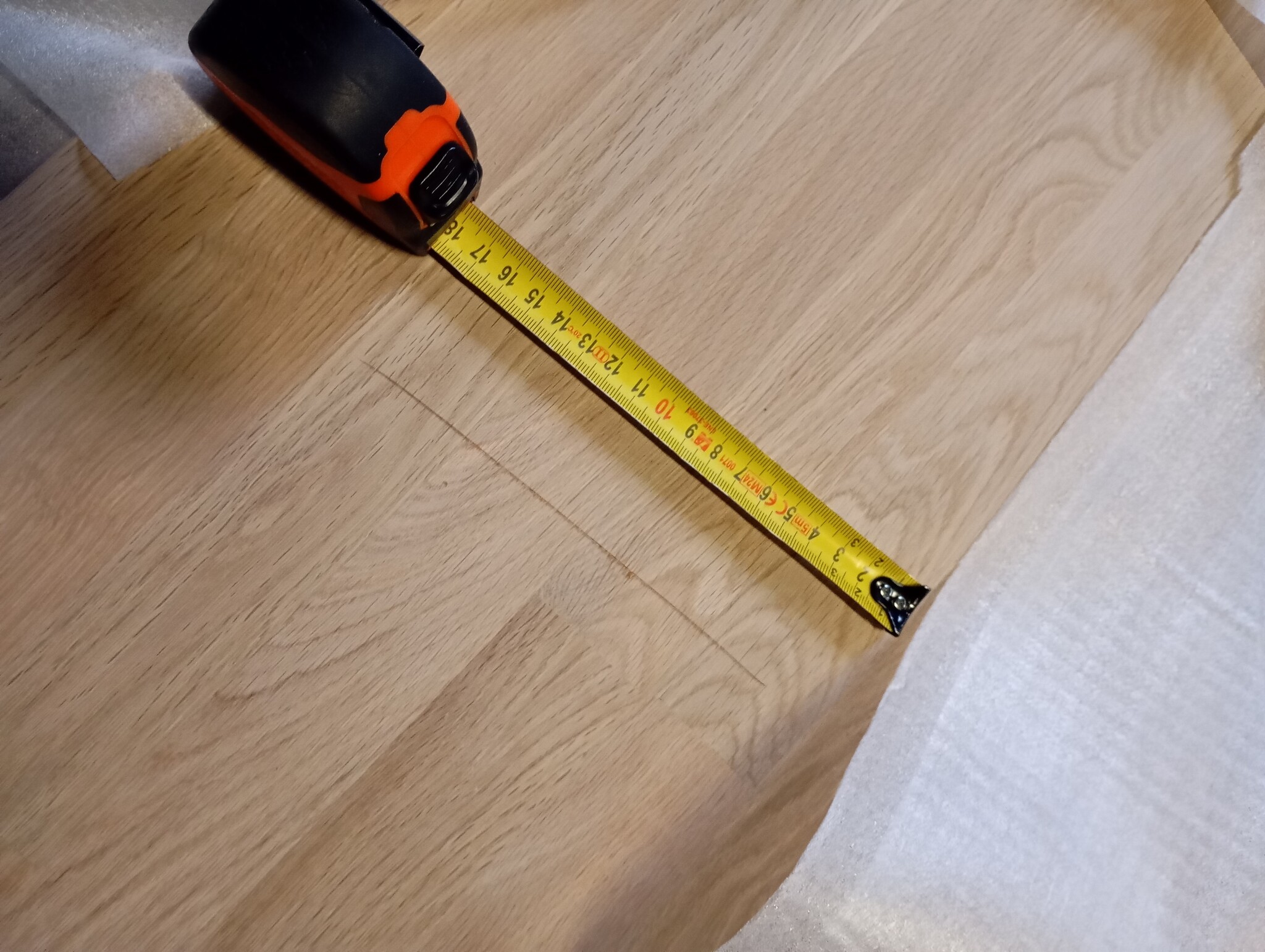 vidaXL Wastafelblad Massief Eikenhout 100x50x2,5 cm - 60% Korting!