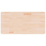 vidaXL Wastafelblad Massief Eikenhout 100x50x2,5 cm - 60% Korting!