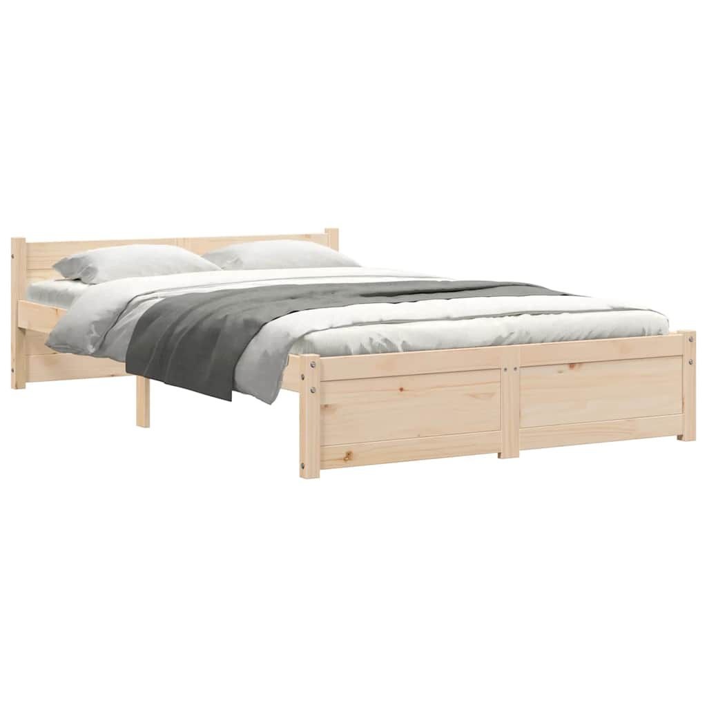 vidaXL Bedframe Massief Hout 120x200 cm - 40% Korting
