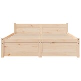 vidaXL Bedframe Massief Hout 120x200 cm - 40% Korting