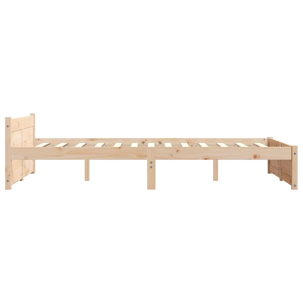 vidaXL Bedframe Massief Hout 120x200 cm - 40% Korting