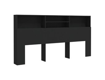 vidaXL Hoofdbordkast Zwart 200x19x103,5 cm - 55% Korting!