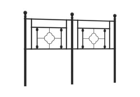 vidaXL Hoofdbord Metaal Zwart 140cm | 70% Korting