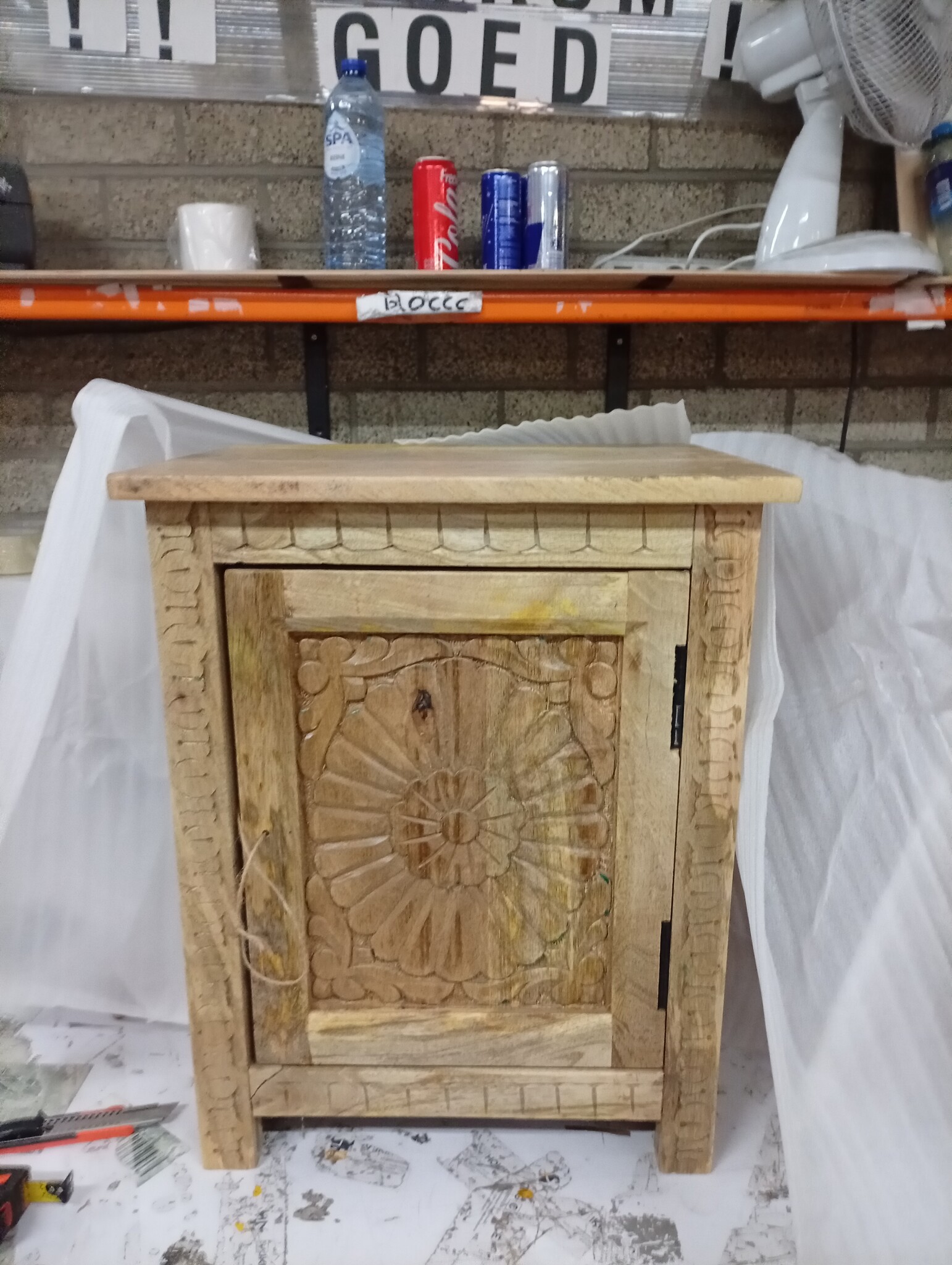 vidaXL Nachtkastje Massief Mangohout - 40x30x50 cm - 55% Korting!