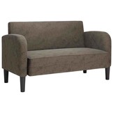 VidaXL Loveseat Bank 110cm Kunstleer Donkergrijs | 40% Korting