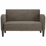 VidaXL Loveseat Bank 110cm Kunstleer Donkergrijs | 40% Korting