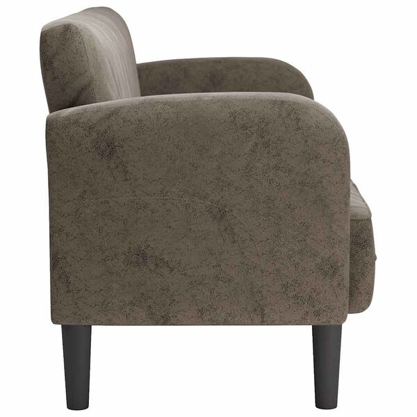 VidaXL Loveseat Bank 110cm Kunstleer Donkergrijs | 40% Korting