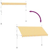 vidaXL Luifel Uittrekbaar 400 cm - 56% Korting!
