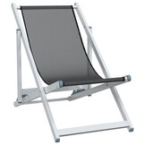 vidaXL Strandstoelen Aluminium/Textileen Grijs - 56% Korting!