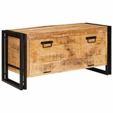 vidaXL Schoenenkast Massief Mangohout Bruin - 40% Korting!