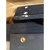 vidaXL Tuinvoetenbank met kussen | Massief grenenhout - Zwart | 74% Korting!