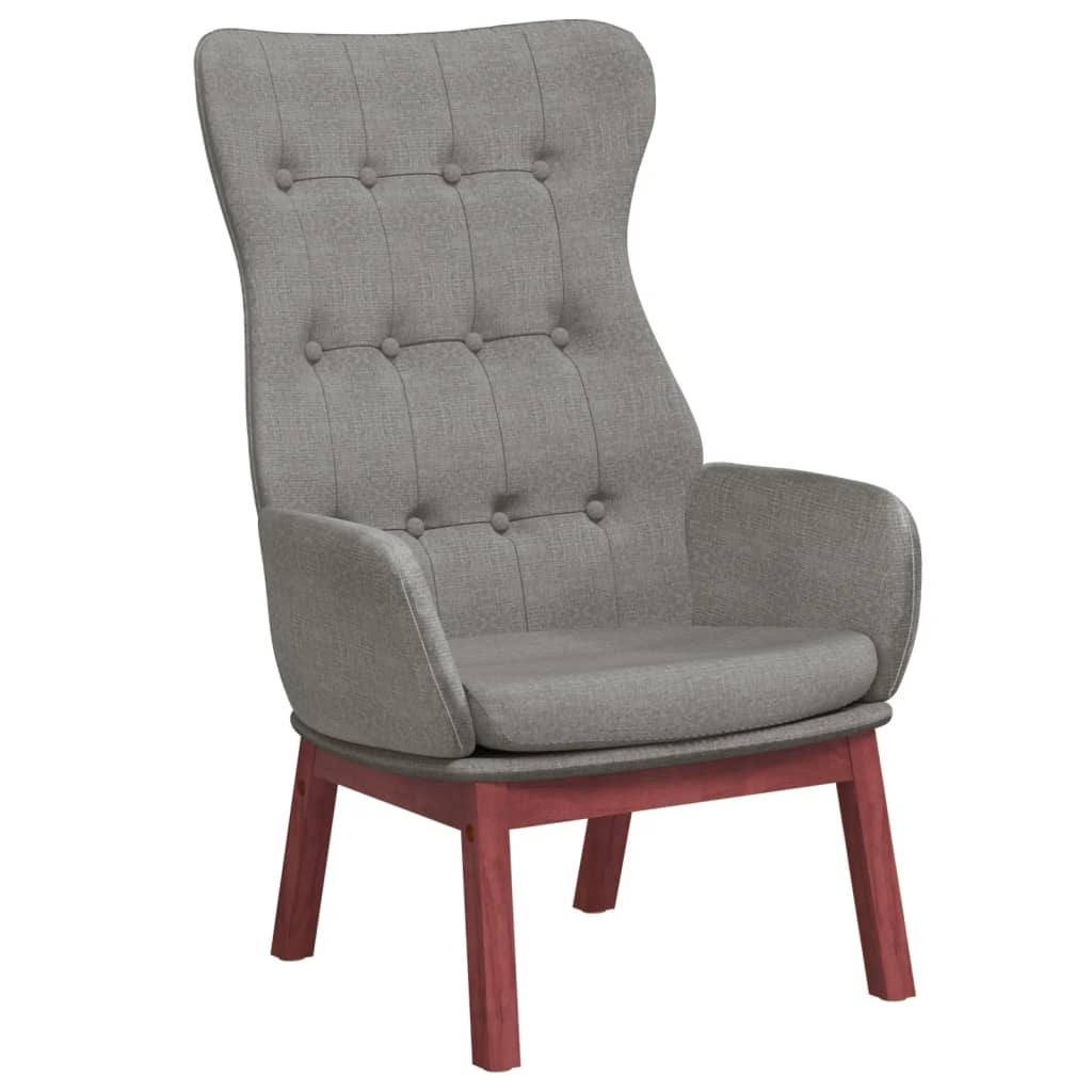 vidaXL Relaxstoel stof lichtgrijs - 64% Korting!