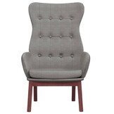 vidaXL Relaxstoel stof lichtgrijs - 64% Korting!