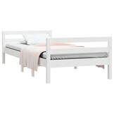 vidaXL Bedframe Grenenhout Wit 90x200 cm - 60% Korting!