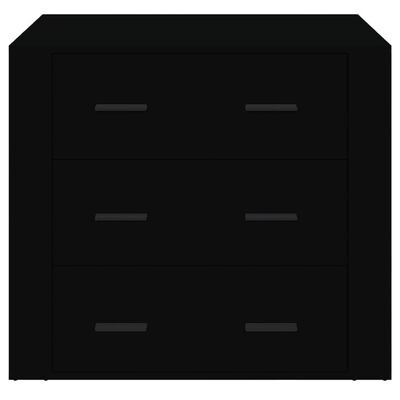vidaXL Dressoir 80x33x70 cm Zwart | 59% Korting