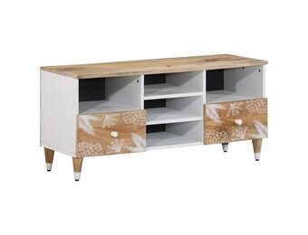 vidaXL TV-meubel Mangohout (100x33.5x46cm) - 56% Korting!