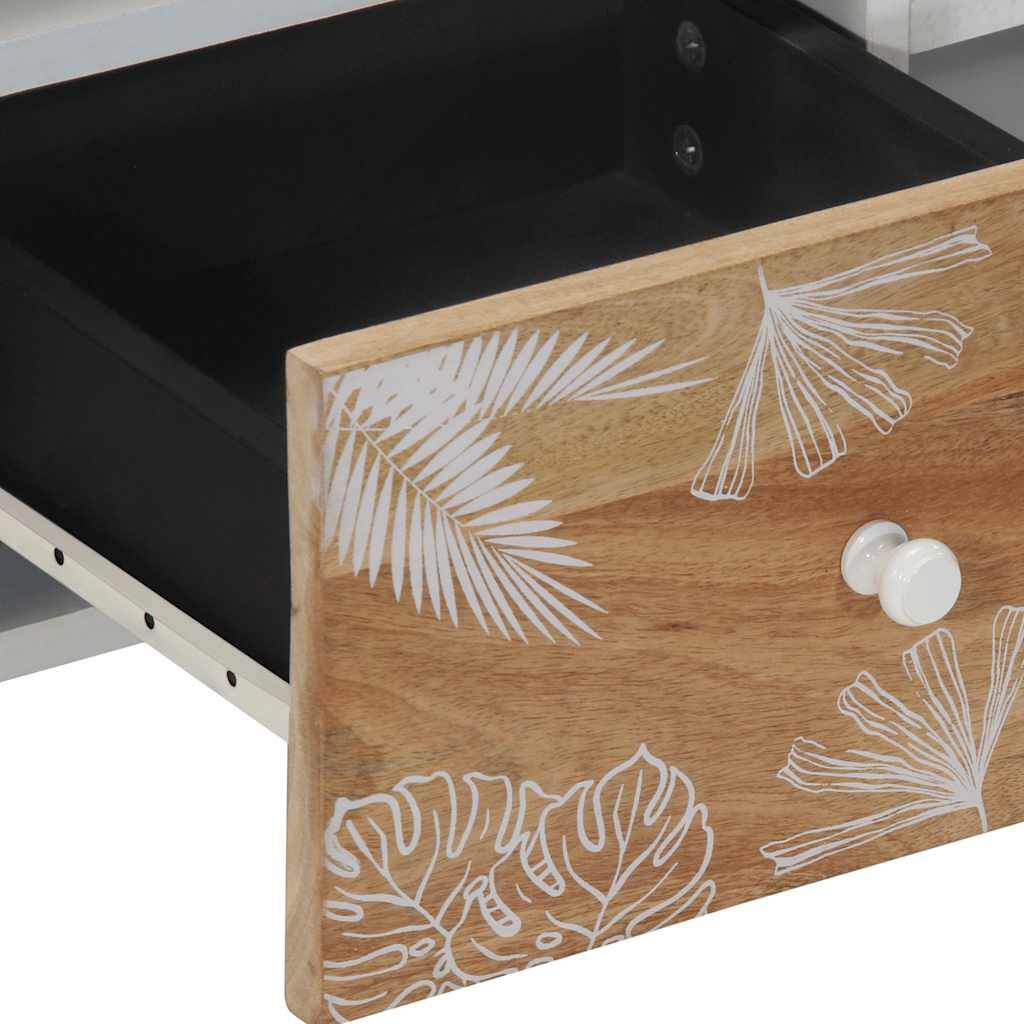 vidaXL TV-meubel Mangohout (100x33.5x46cm) - 56% Korting!