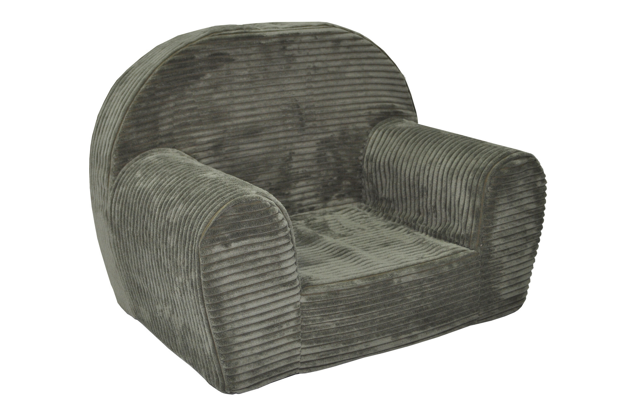 Kinderfauteuil LINCOLN - Olijfgroen Corduroy - 40% Korting