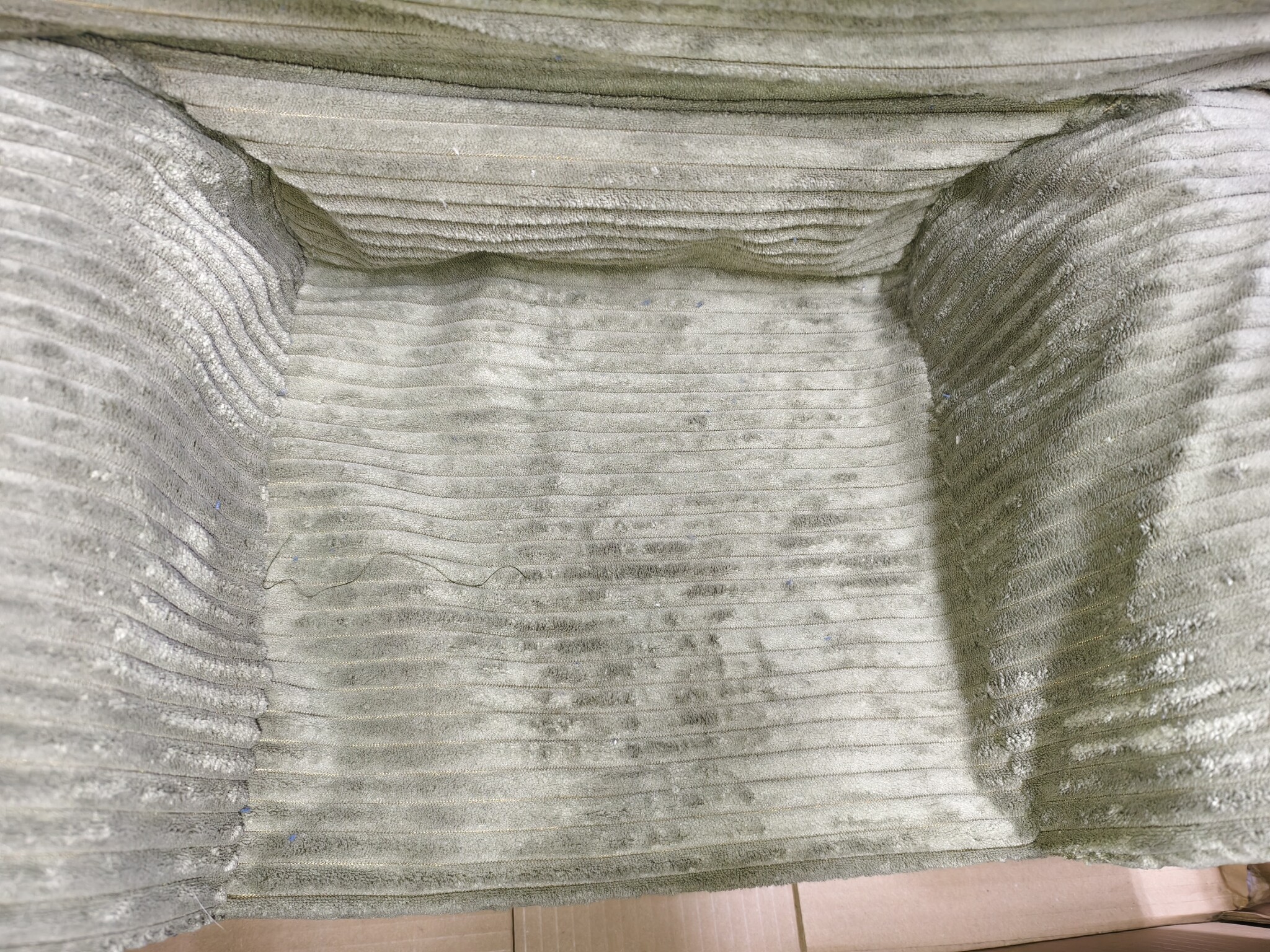 Kinderfauteuil LINCOLN - Olijfgroen Corduroy - 40% Korting