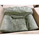 Kinderfauteuil LINCOLN - Olijfgroen Corduroy - 40% Korting