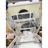 Opvouwbare Massagetafel 3 secties - Aluminium - Wit - 40% Korting!