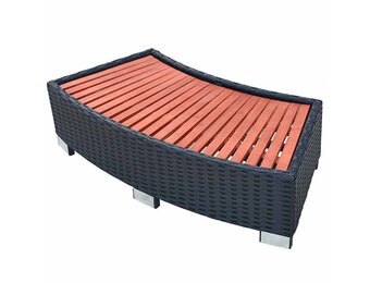 vidaXL Spatrap Poly Rattan Zwart - Nu met 61% Korting!