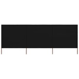 VidaXL Windscherm 3-panelen Zwart (76% Korting)