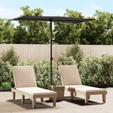 vidaXL Parasol 180x110cm Zwart - 65% Korting