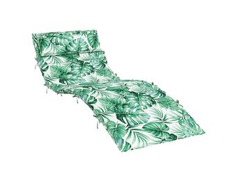 vidaXL Ligbedkussen Bladpatroon - 47% Korting! 180x60x3 cm Oxford Stof