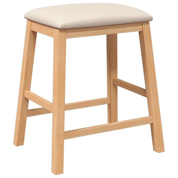vidaXL Barstoelen (2 stuks) - Massief Hout | 40% Korting