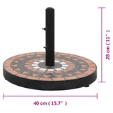 vidaXL Parasolvoet Rond 12 kg - 65% Korting!