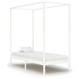 VidaXL Hemelbedframe Grenenhout Wit (100x200cm) - 46% Korting!