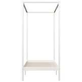 VidaXL Hemelbedframe Grenenhout Wit (100x200cm) - 46% Korting!