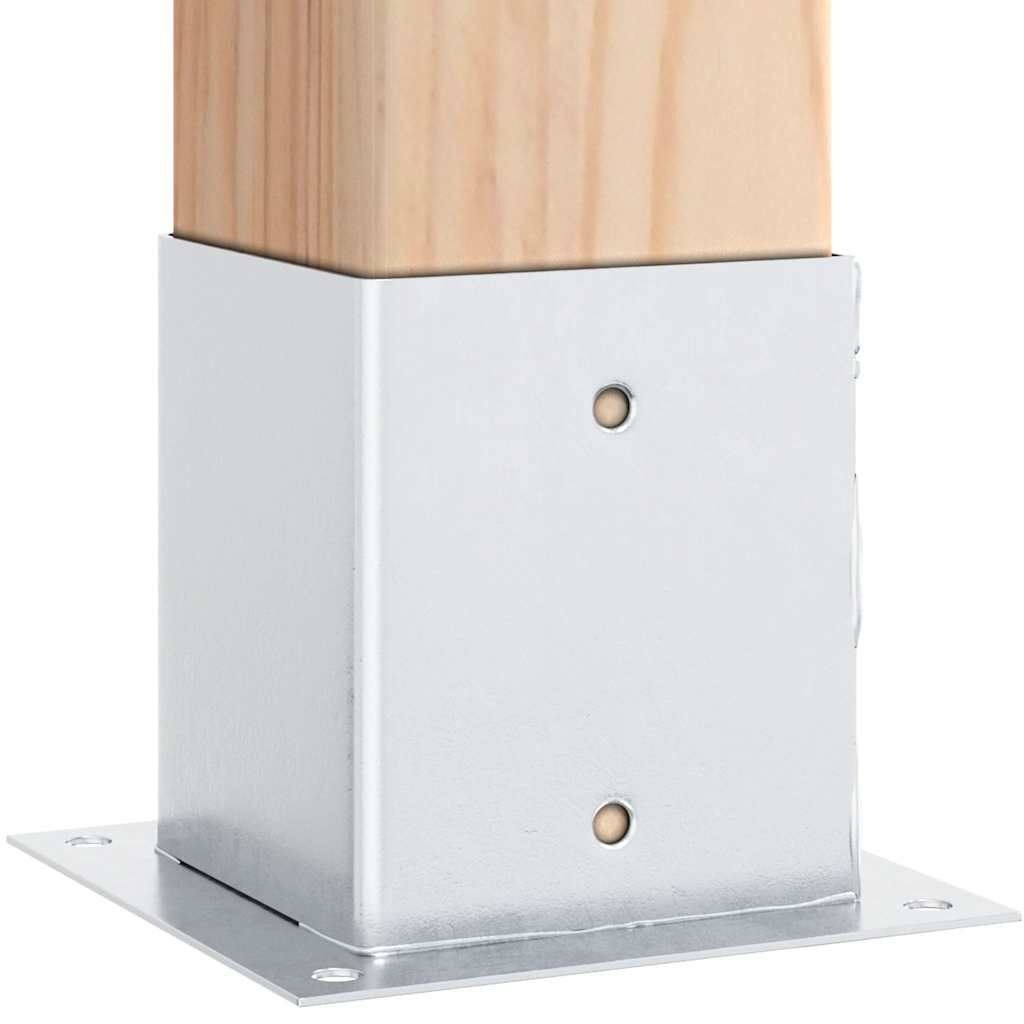 vidaXL Paalvoeten Vierkant 4x Gegalvaniseerd Staal (61% Korting!)