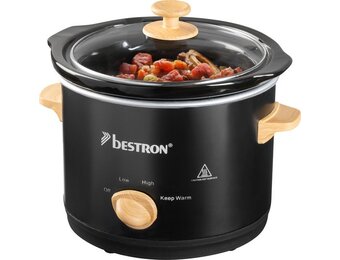 Bestron Slow Cooker 1.5L - 40% Korting! Ideaal voor 2 personen