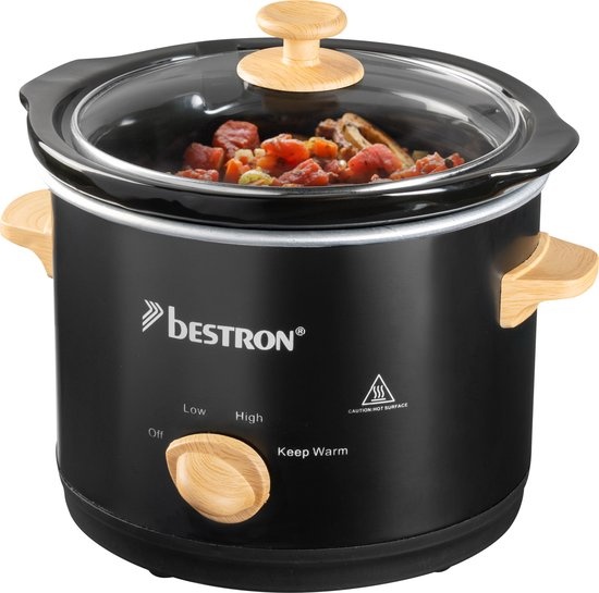Bestron Slow Cooker 1.5L - 40% Korting! Ideaal voor 2 personen