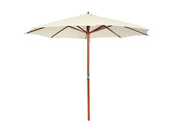 vidaXL Parasol 300x258cm zandwit - 76% Korting!