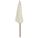 vidaXL Parasol 300x258cm zandwit - 76% Korting!