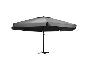 vidaXL Parasol Antraciet Aluminium (600 cm) - 61% Korting!
