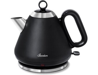 Inventum Retro Waterkoker Zwart/RVS - 40% Korting!
