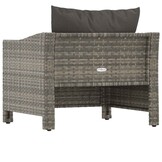 vidaXL Tuinstoel Poly Rattan Grijs - 88% Korting!