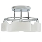 vidaXL Plafondlamp Ellips Kappen 5xE14 - 48% Korting!