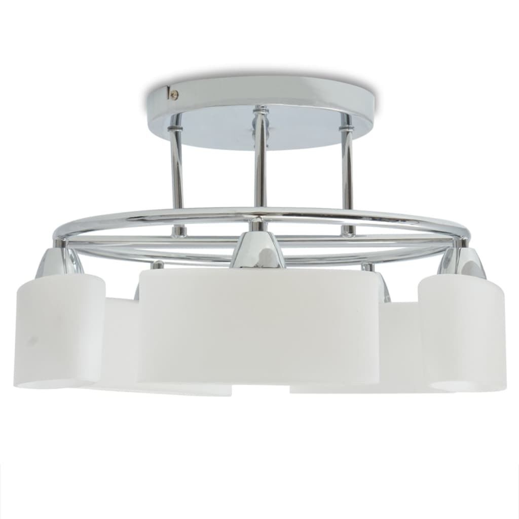 vidaXL Plafondlamp Ellips Kappen 5xE14 - 48% Korting!