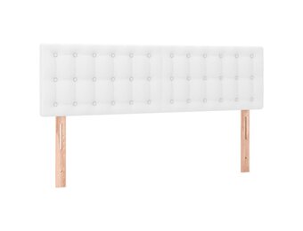 vidaXL Hoofdborden Kunstleer Wit - 2 stuks - 35% korting!