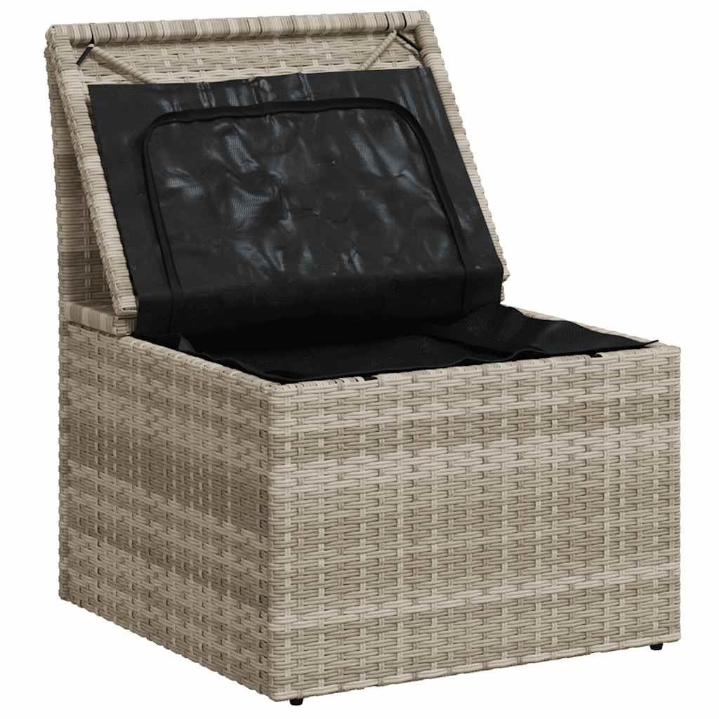 vidaXL Tuinstoel Poly Rattan Lichtgrijs (35% Korting)